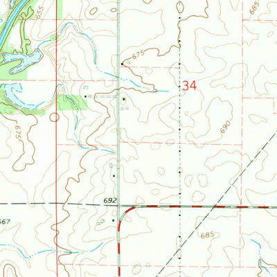 United States Geological Survey Saint Joseph, IL (1968, 24000-Scale) digital map
