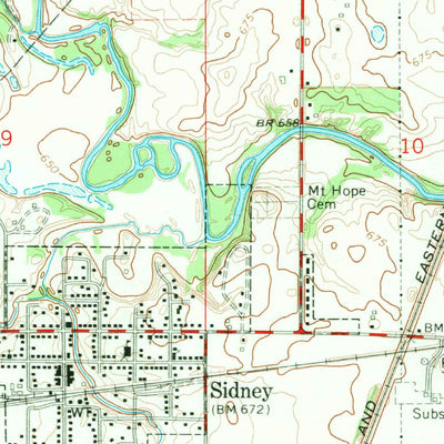United States Geological Survey Saint Joseph, IL (1968, 24000-Scale) digital map