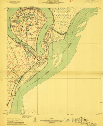 United States Geological Survey Saint Joseph, LA-MS (1909, 24000-Scale) digital map