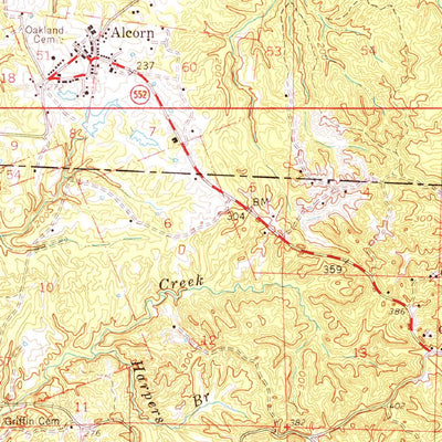 United States Geological Survey Saint Joseph, LA-MS (1958, 62500-Scale) digital map