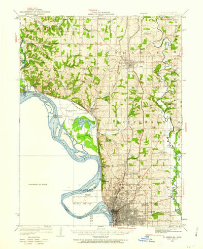 United States Geological Survey Saint Joseph, MO-KS (1924, 62500-Scale) digital map