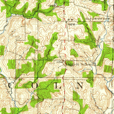United States Geological Survey Saint Joseph, MO-KS (1924, 62500-Scale) digital map