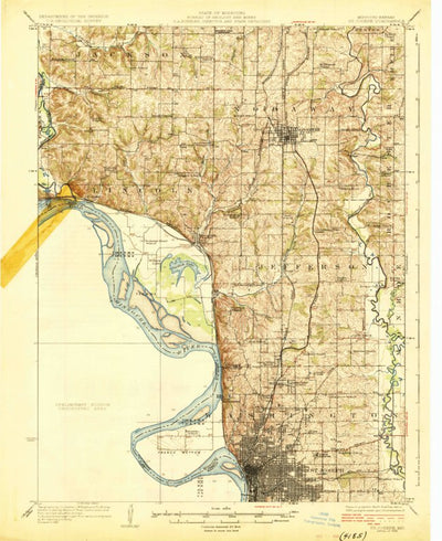 United States Geological Survey Saint Joseph, MO-KS (1926, 62500-Scale) digital map