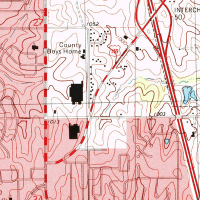 United States Geological Survey Saint Joseph North, MO-KS (1997, 24000-Scale) digital map