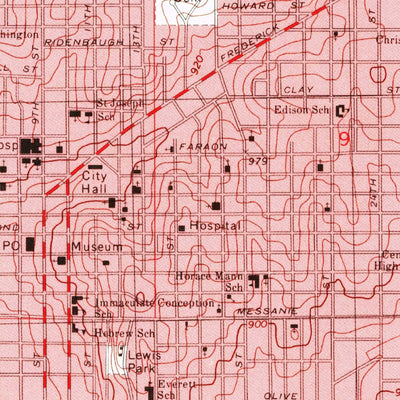 United States Geological Survey Saint Joseph North, MO-KS (1997, 24000-Scale) digital map