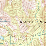 United States Geological Survey Saint Joseph Peak, MT-ID (1998, 24000-Scale) digital map