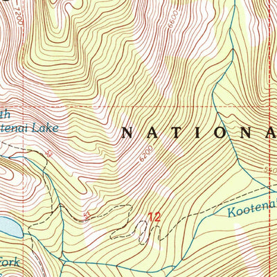 United States Geological Survey Saint Joseph Peak, MT-ID (1998, 24000-Scale) digital map