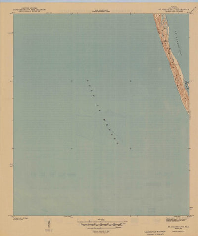 United States Geological Survey Saint Joseph Peninsula, FL (1943, 31680-Scale) digital map