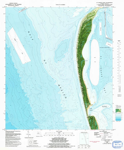 United States Geological Survey Saint Joseph Point, FL (1982, 24000-Scale) digital map
