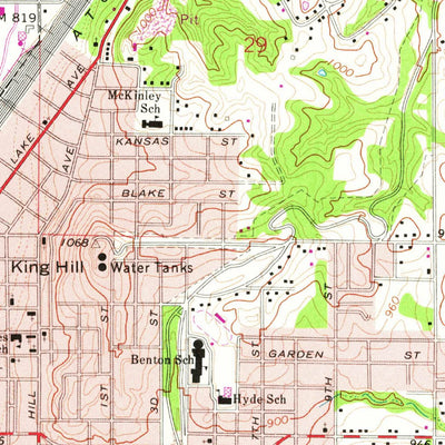 United States Geological Survey Saint Joseph South, MO-KS (1971, 24000-Scale) digital map