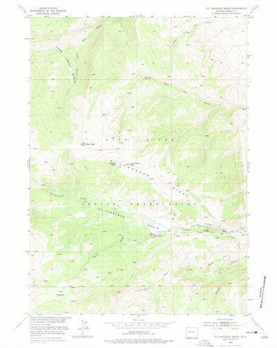 United States Geological Survey Saint Lawrence Basin, WY (1962, 24000-Scale) digital map