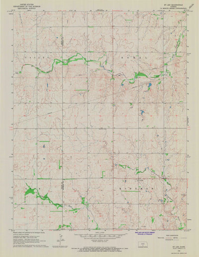 United States Geological Survey Saint Leo, KS (1966, 24000-Scale) digital map
