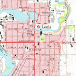 United States Geological Survey Saint Louis, MI (1973, 24000-Scale) digital map