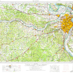 United States Geological Survey Saint Louis, MO-IL (1963, 250000-Scale) digital map