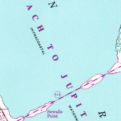 United States Geological Survey Saint Lucie Inlet, FL (1948, 24000-Scale) digital map