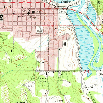 United States Geological Survey Saint Maries, ID (1981, 24000-Scale) digital map