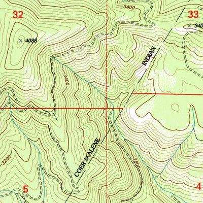 United States Geological Survey Saint Maries, ID (1995, 24000-Scale) digital map