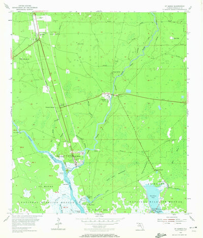 United States Geological Survey Saint Marks, FL (1954, 24000-Scale) digital map