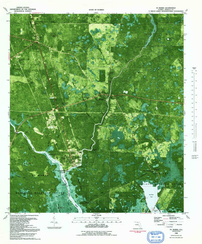 United States Geological Survey Saint Marks, FL (1982, 24000-Scale) digital map