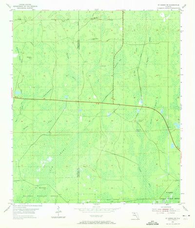 United States Geological Survey Saint Marks NE, FL (1954, 24000-Scale) digital map