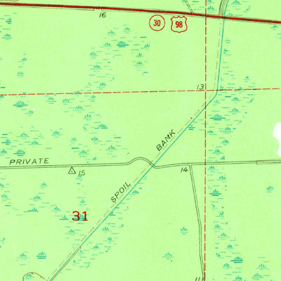 United States Geological Survey Saint Marks NE, FL (1954, 24000-Scale) digital map