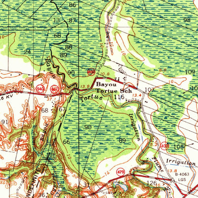 United States Geological Survey Saint Martinville, LA (1939, 62500-Scale) digital map