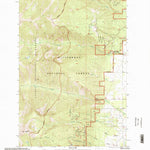 United States Geological Survey Saint Mary Peak, MT (1998, 24000-Scale) digital map