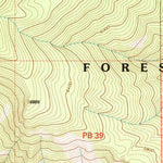 United States Geological Survey Saint Mary Peak, MT (1998, 24000-Scale) digital map