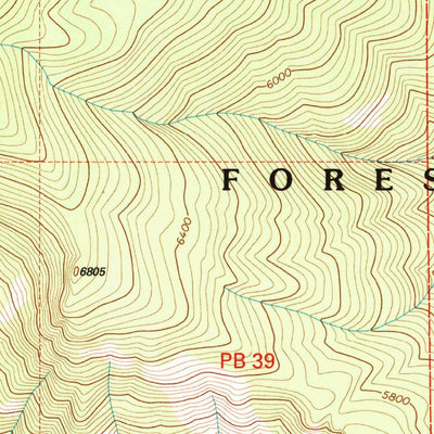 United States Geological Survey Saint Mary Peak, MT (1998, 24000-Scale) digital map