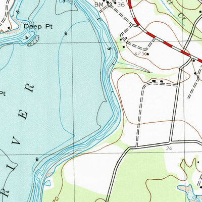 United States Geological Survey Saint Marys City, MD (1943, 24000-Scale) digital map