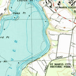 United States Geological Survey Saint Marys City, MD (1987, 24000-Scale) digital map
