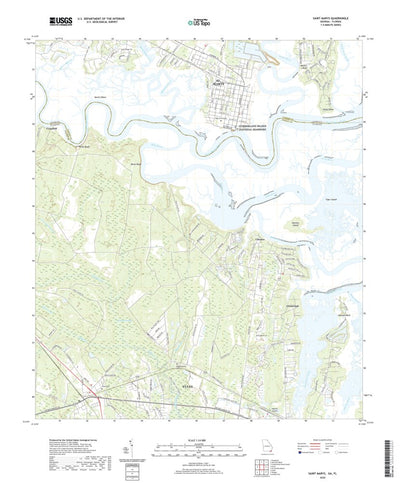 United States Geological Survey Saint Marys, GA (2020, 24000-Scale) digital map