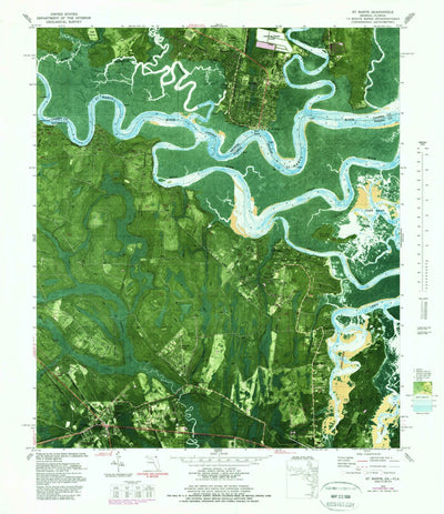 United States Geological Survey Saint Marys, GA-FL (1979, 24000-Scale) digital map