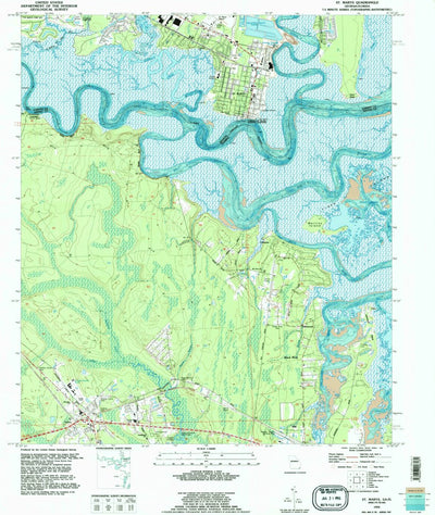 United States Geological Survey Saint Marys, GA-FL (1993, 24000-Scale) digital map