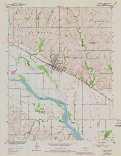 United States Geological Survey Saint Marys, KS (1953, 24000-Scale) digital map