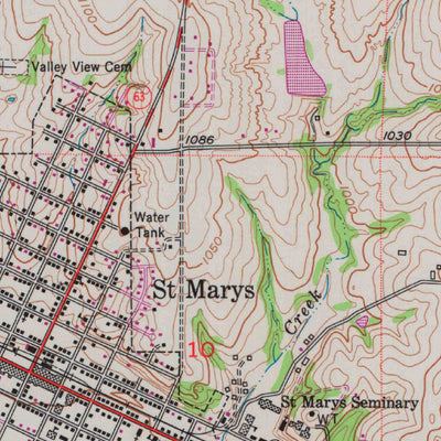 United States Geological Survey Saint Marys, KS (1953, 24000-Scale) digital map