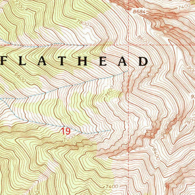 United States Geological Survey Saint Marys Lake, MT (1994, 24000-Scale) digital map