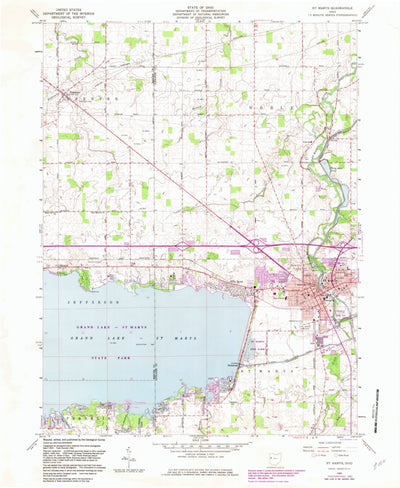 United States Geological Survey Saint Marys, OH (1960, 24000-Scale) digital map