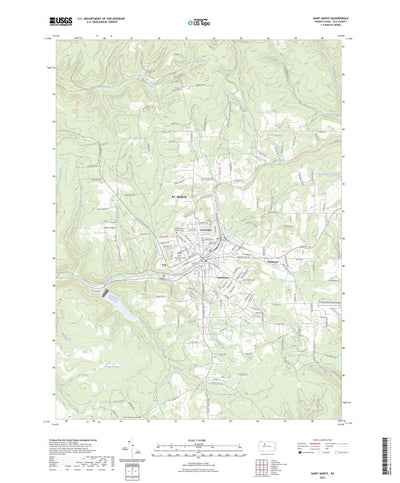 United States Geological Survey Saint Marys, PA (2023, 24000-Scale) digital map