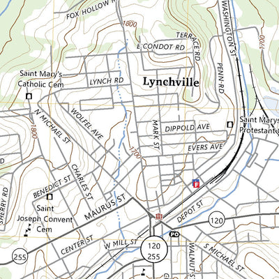 United States Geological Survey Saint Marys, PA (2023, 24000-Scale) digital map
