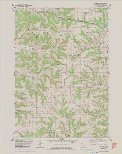 United States Geological Survey Saint Marys, WI (1983, 24000-Scale) digital map