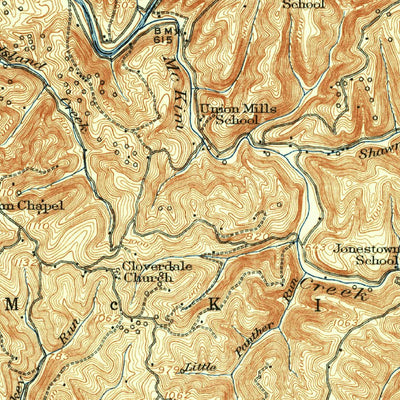 United States Geological Survey Saint Marys, WV-OH (1924, 62500-Scale) digital map