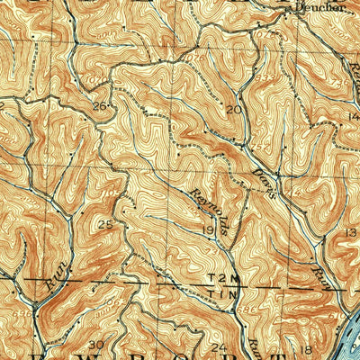 United States Geological Survey Saint Marys, WV-OH (1924, 62500-Scale) digital map
