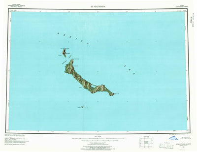 United States Geological Survey Saint Matthew, AK (1951, 250000-Scale) digital map