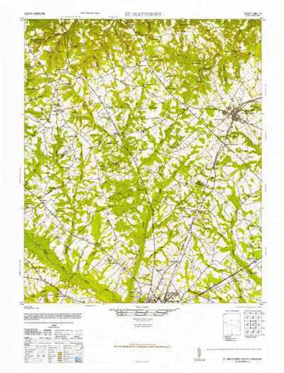 United States Geological Survey Saint Matthews, SC (1946, 62500-Scale) digital map