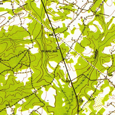 United States Geological Survey Saint Matthews, SC (1946, 62500-Scale) digital map
