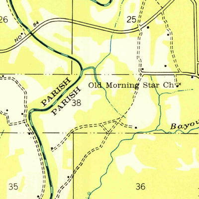 United States Geological Survey Saint Maurice, LA (1949, 31680-Scale) digital map