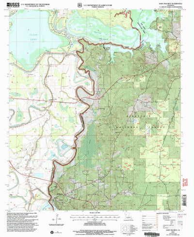 United States Geological Survey Saint Maurice, LA (2003, 24000-Scale) digital map