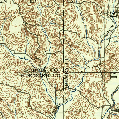 United States Geological Survey Saint Meinrad, IN (1903, 62500-Scale) digital map