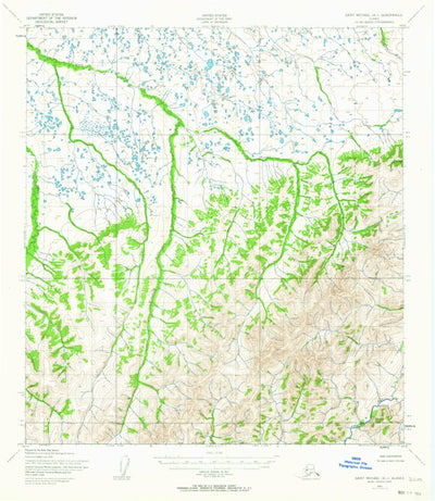 United States Geological Survey Saint Michael A-1, AK (1952, 63360-Scale) digital map